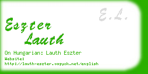 eszter lauth business card